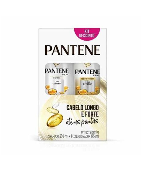 imagem do produto Kit pantene shampoo 350ml + cond 175ml liso extremo - PROCTER E GAMBLE