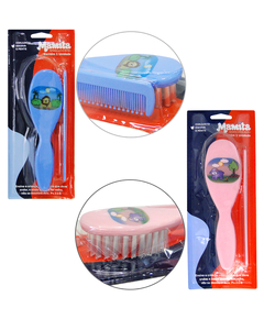 imagem de Kit pente+escova mamita infantil rosa - MAMITA