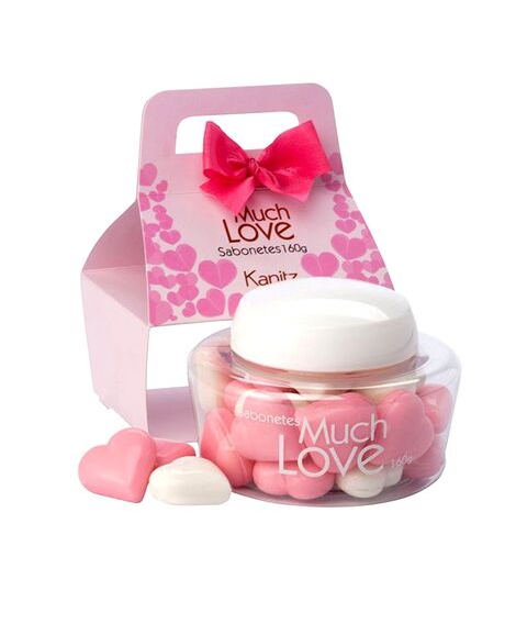 imagem do produto Kit sabonete kanitz much love rosa 160g - KANITZ