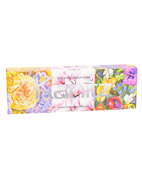 imagem do produto Kit sabonete kanitz satin lorence 3 unidades 90g - KANITZ