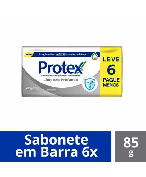 imagem do produto Kit sabonete protex limpeza profunda 85g 6 unidades - COLGATE-PALMOLIVE