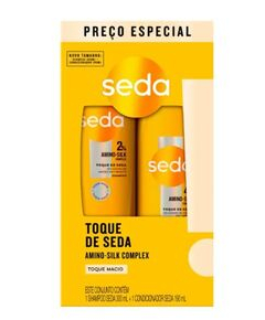 imagem de Kit seda shampoo 300ml+cond 190ml toque de seda amino-silk - UNILEVER