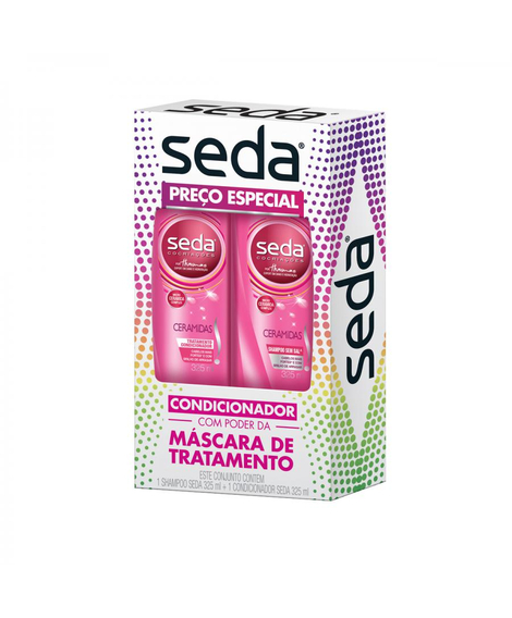 imagem do produto Kit seda shampoo 325ml+cond 325ml ceramidas - UNILEVER