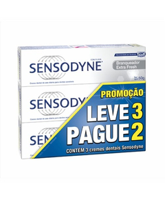 imagem de Kit sensodyne creme dental branqueador 50g leve 3 pague 2 - HALEON