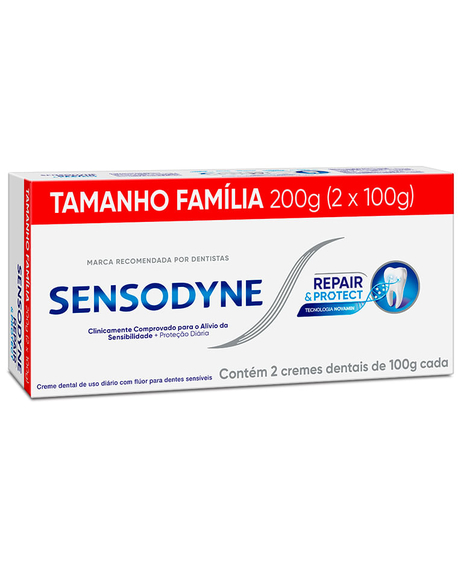 imagem do produto Kit sensodyne creme dental repair e protect 100g 2 unidades - HALEON
