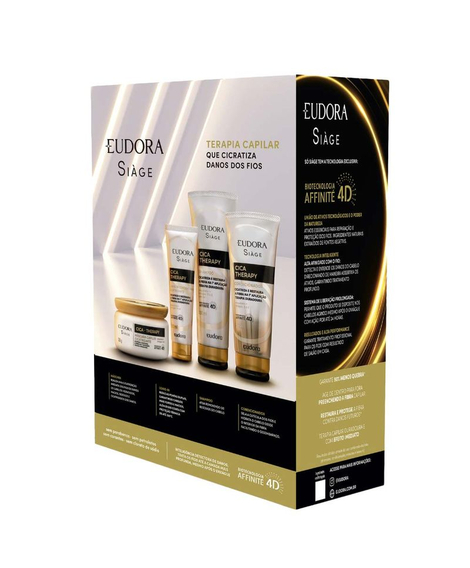 imagem do produto Kit siage shampoo 250ml + mscara cica-therapy 250ml - EUDORA