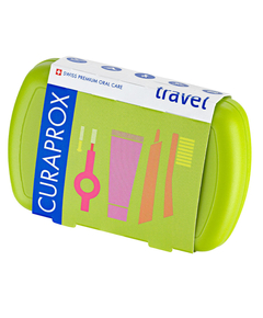imagem de Kit viagem curaprox ed+interdental+cd 10ml+estojo - CURAPROX