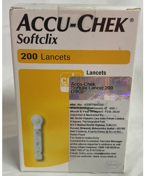 imagem do produto Lancetas accu chek softclix 200 unidades - ROCHE