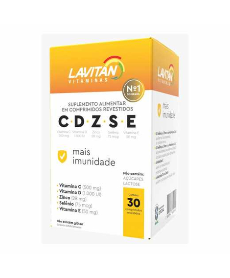 imagem do produto Lavitan imunidade cdzse 30 comprimidos - CIMED