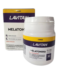 imagem de Lavitan melatonina 30 comprimidos morango - CIMED