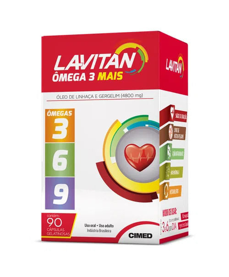 imagem do produto Lavitan Omega Mais 90 Cpsulas Gel - CIMED
