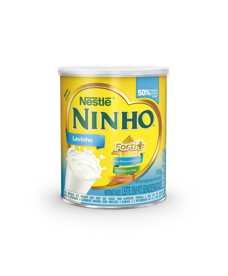 imagem do produto Leite em p ninho fort+ levinho semidesnatado 350g - NESTLE