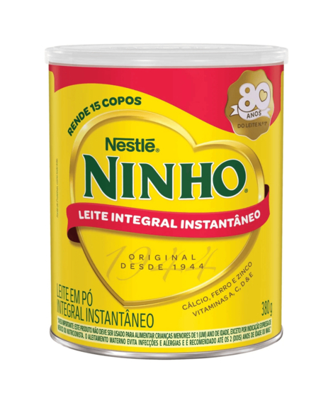 imagem do produto Leite em p ninho integral instantneo 380g - NESTLE