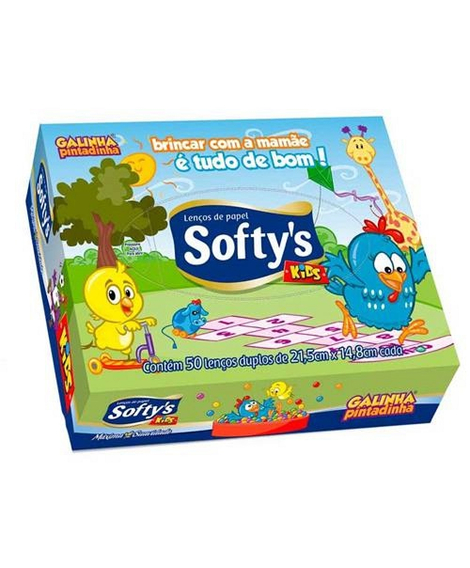 imagem do produto Lenco de papel elite softy`s kids 50 unidades - SOFTYS