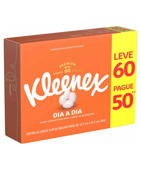 imagem do produto Lenco de papel kleenex leve 60 pague 50 unidades - SUZANO SA