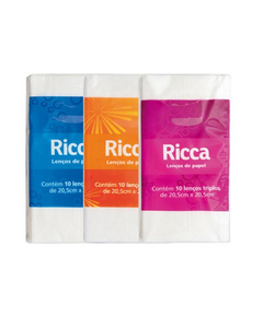 imagem de Lenco de papel ricca 10 unidades - RICCA