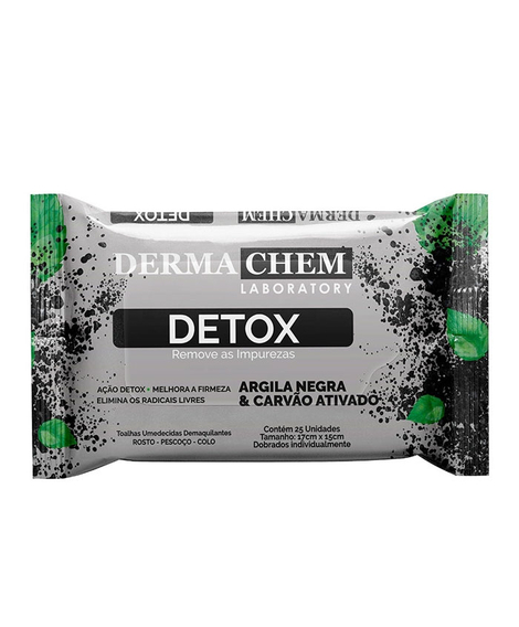 imagem do produto Lenco demaquilante dermachem argila negra 25 unidades - PARENTEX