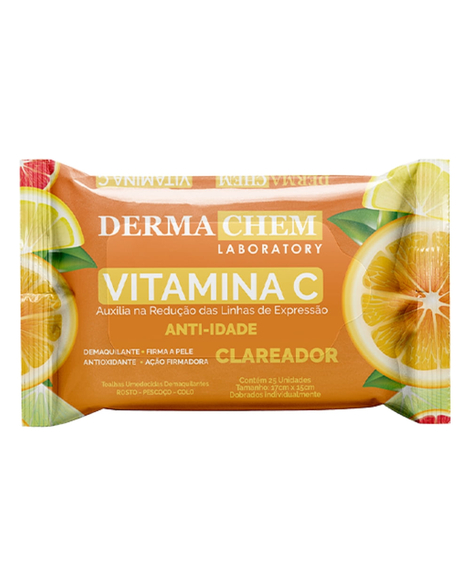 imagem do produto Lenco demaquilante dermachem vitamina c 25 unidades - PARENTEX