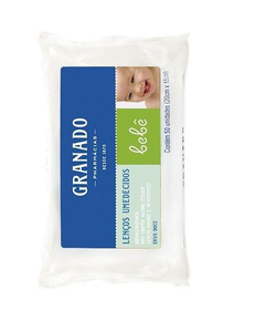 imagem de Lenco umedecido granado bebe erva doce 50 unidades - GRANADO
