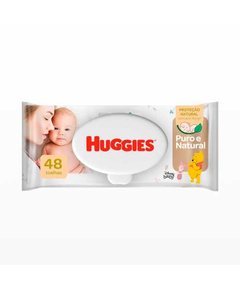imagem de Lenco umedecido huggies puro e natural 48 unidades - KIMBERLY-CLARK