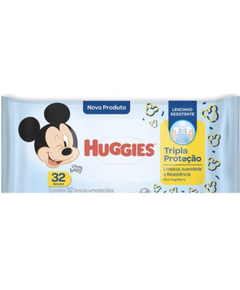 imagem de Lenco umedecido huggies tripla protecao 32 unidades - KIMBERLY-CLARK