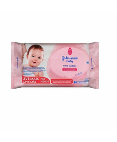 imagem de Lenco umedecido johnsons baby extra cuidado 96 unidades - JOHNSON E JOHNSON