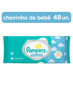imagem de Lenco umedecido pampers cheirinho de bebe 48 unidades - PROCTER E GAMBLE