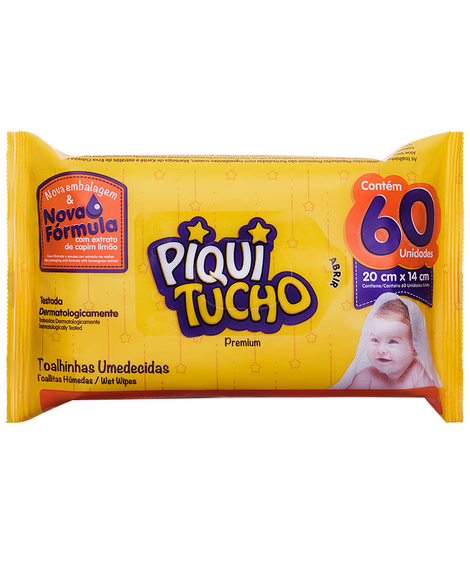 imagem do produto Lenco umedecido piquitucho premium 60 unidades - CREMER