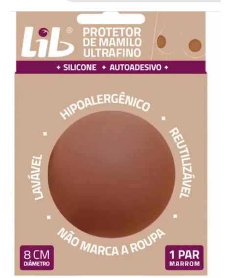 imagem do produto Lib protetor de mamilo ultra fino marrom 1 par - PROMAG