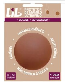 imagem de Lib protetor de mamilo ultra fino marrom 1 par - PROMAG