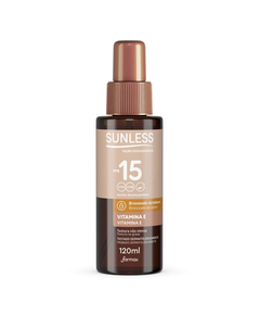 imagem de Loo bronzeadora sunless vitamina e fps15 120ml - FARMAX