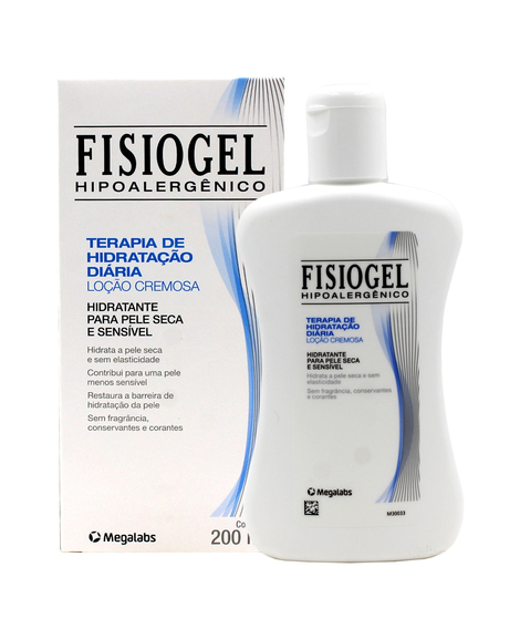 imagem do produto Locao cremosa fisiogel 200ml - MEGALABS