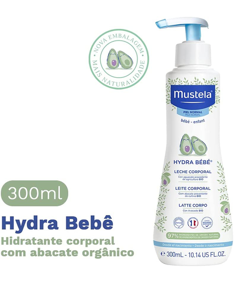 imagem do produto Locao hidratante corporal mustela hidra bebe 300ml - MUSTELA