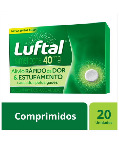 imagem do produto Luftal 40mg 20 comprimidos - RECKITT BENCKISER