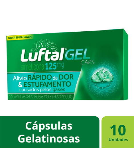 imagem do produto Luftal gel caps 125mg 10 c�psulas - RECKITT BENCKISER