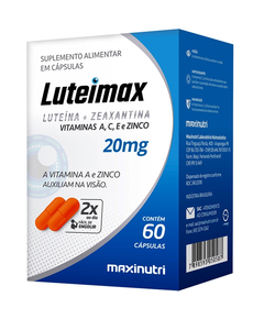 imagem de Luteimax luteina e zeaxantina 20mg 60 cápsulas - MAXINUTRI