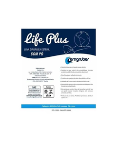 imagem de Luva de latex lemgruber 8.0 - LEMGRUBER