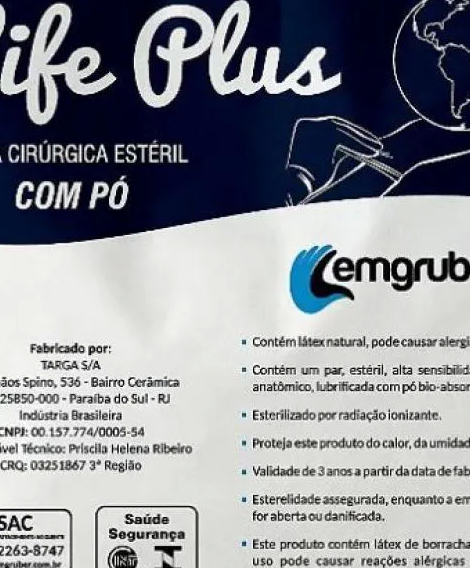 imagem do produto Luva de latex lemgruber 8.5 - LEMGRUBER