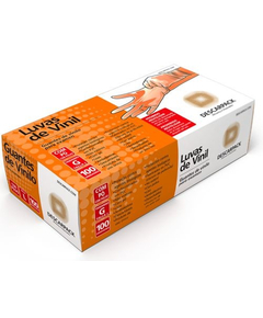 imagem de Luva de vinil descarpack com pó g 100 unidades - DESCARPACK