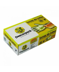 imagem de Luva de vinil descarpack com pó p 100 unidades - DESCARPACK