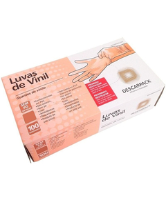 imagem de Luva de vinil descarpack m 100 unidades - DESCARPACK