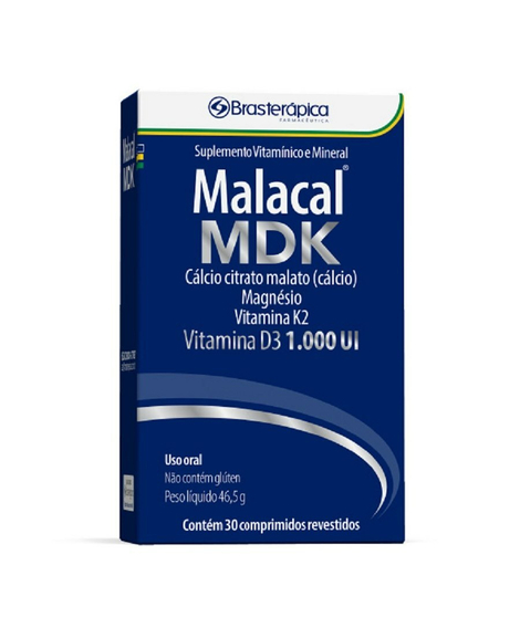imagem do produto Malacal mdk 30 comprimidos - BRASTERAPICA
