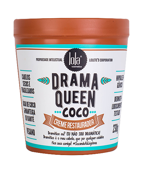 imagem do produto Mscara capilar lola xapadinha drama queen coco 230g - LOLA COSMETICOS