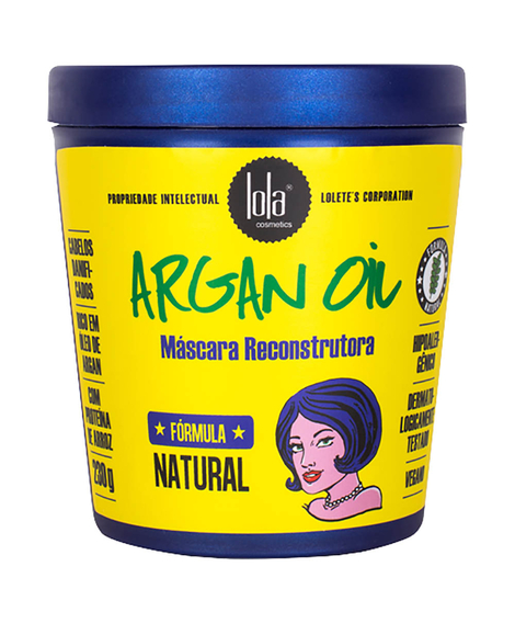 imagem do produto Mscara capilar reconstruo lola argan oil 230g - LOLA COSMETICOS
