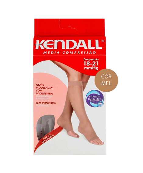imagem do produto Meia kendall m�dia compress�o 3/4 com ponteira g - HANESBRANDS