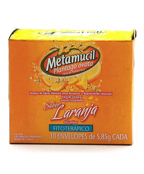 imagem do produto Metamucil sabor laranja 10 envelopes - PROCTER E GAMBLE