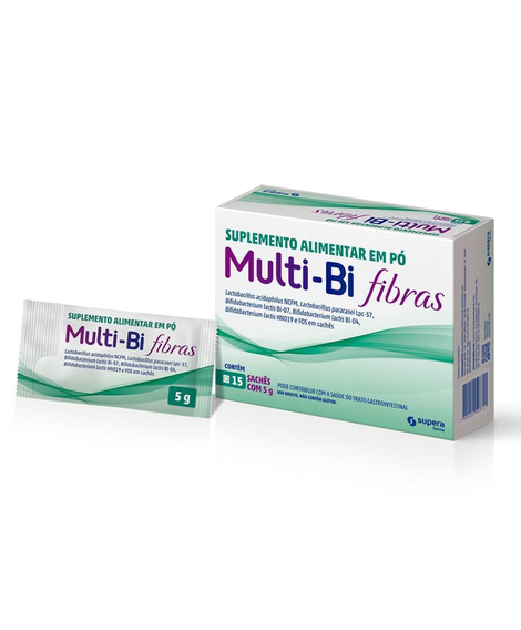 imagem do produto Multi-bi fibras 15 saches 5g - SUPERA