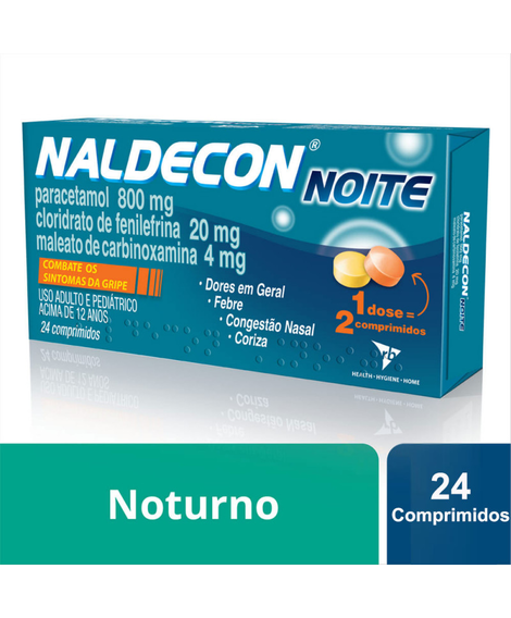 imagem do produto Naldecon noite 24 comprimidos - RECKITT BENCKISER