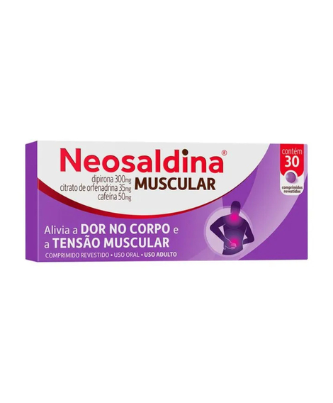 imagem do produto Neosaldina max muscular 30 comprimidos - MANTECORP FARMASA