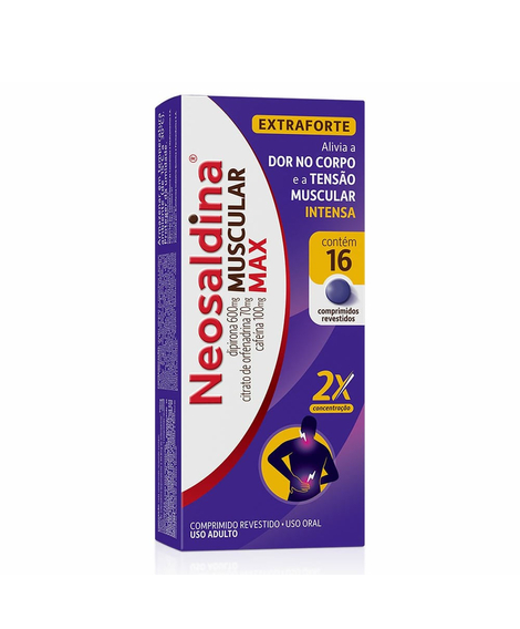 imagem do produto Neosaldina muscular 16 comprimidos  - MANTECORP FARMASA